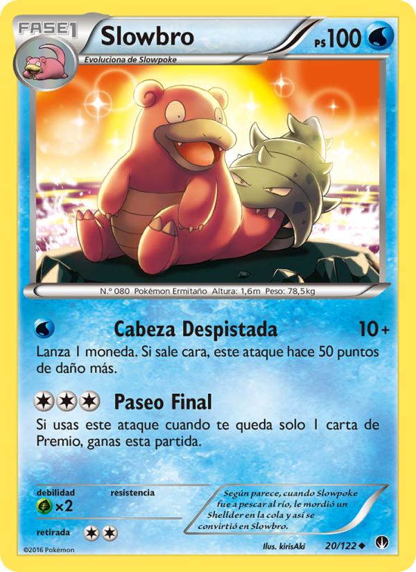 Slowbro 20 — TURBOLímite (Spanish Pokémon TCG card)