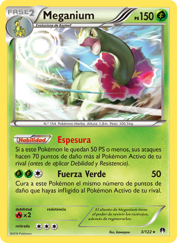 Meganium 3 — TURBOLímite (Spanish Pokémon TCG card)