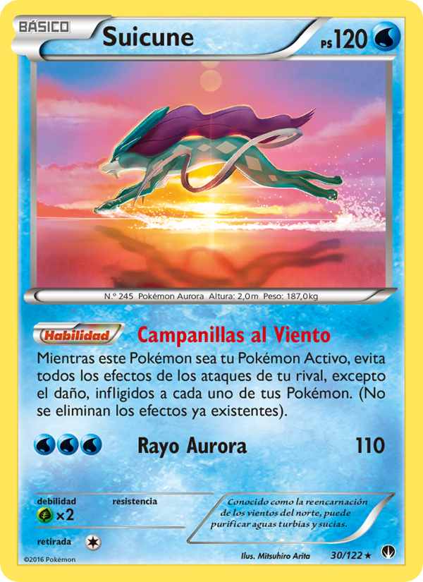 Suicune 30 — TURBOLímite (Spanish Pokémon TCG card)