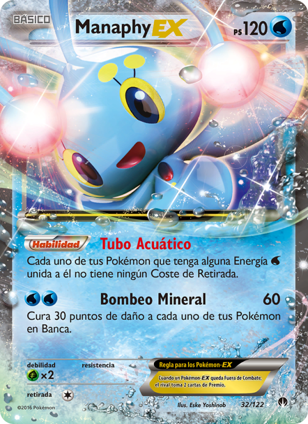 Manaphy EX 32 — TURBOLímite (Spanish Pokémon TCG card)