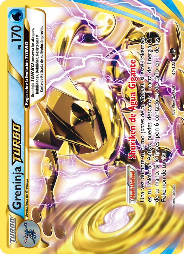 Greninja TURBO 41 — TURBOLímite (Spanish Pokémon TCG card)