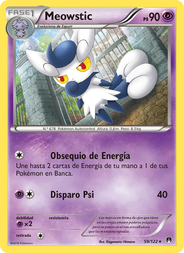 Meowstic 59 — TURBOLímite (Spanish Pokémon TCG card)