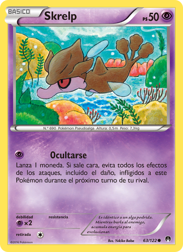 Skrelp 63 — TURBOLímite (Spanish Pokémon TCG card)