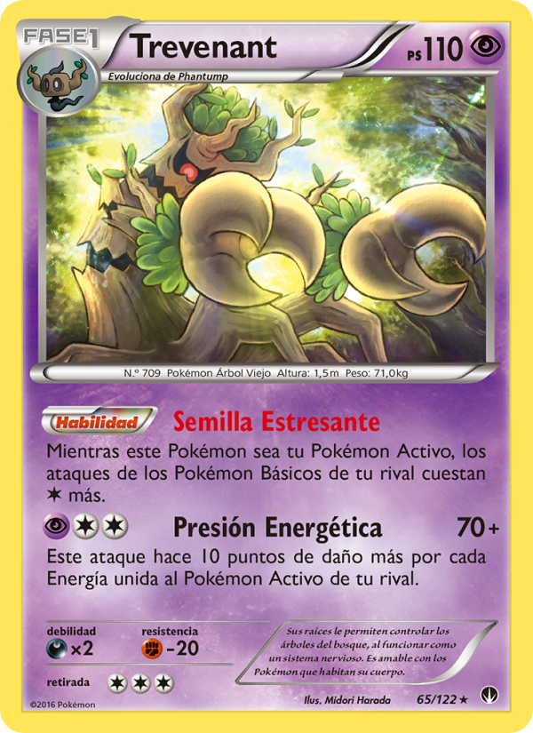 Trevenant 65 — TURBOLímite (Spanish Pokémon TCG card)
