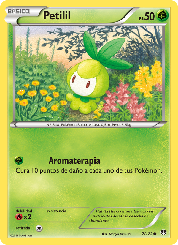 Petilil 7 — TURBOLímite (Spanish Pokémon TCG card)