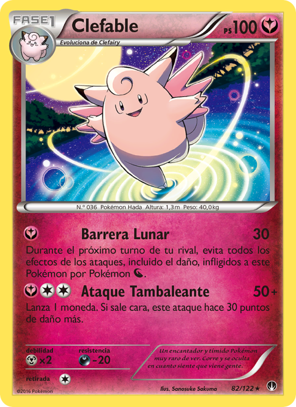 Clefable 82 — TURBOLímite (Spanish Pokémon TCG card)