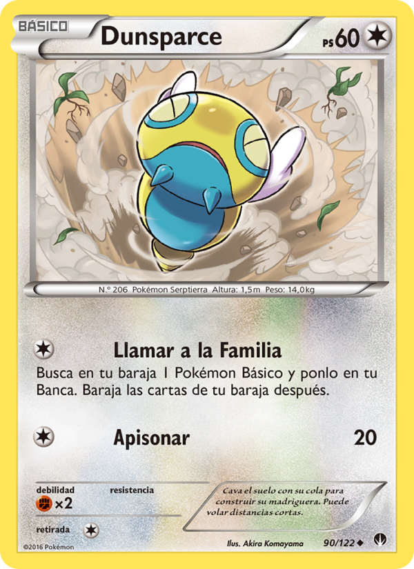 Dunsparce 90 — TURBOLímite (Spanish Pokémon TCG card)