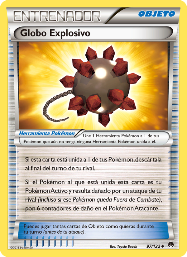 Globo Explosivo 97 — TURBOLímite (Spanish Pokémon TCG card)