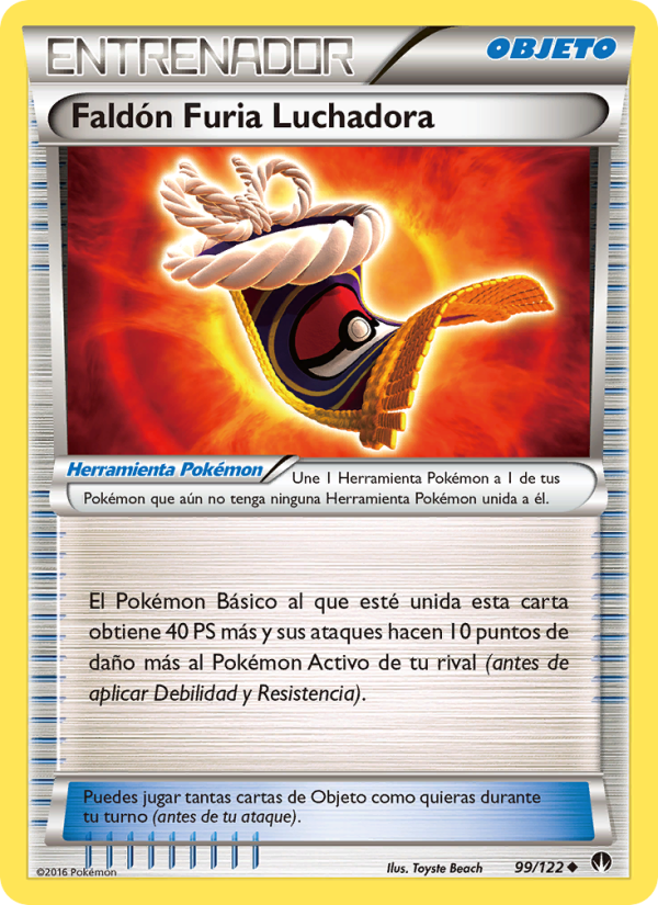 Faldón Furia Luchadora 99 — TURBOLímite (Spanish Pokémon TCG card)