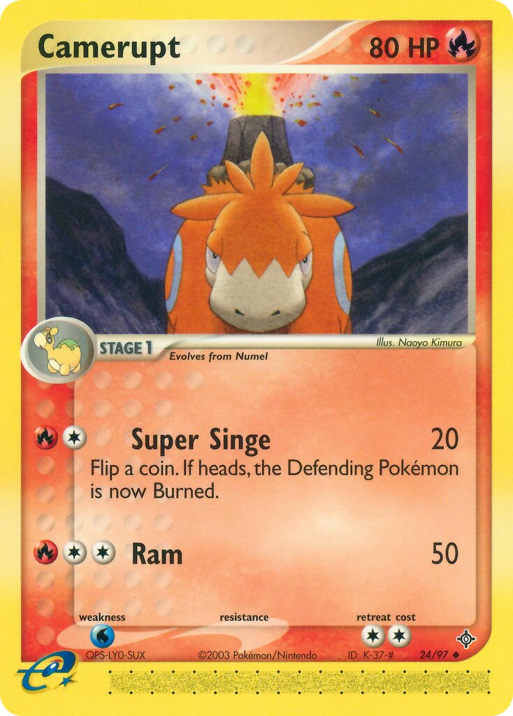 Camerupt 024 — EX Drago (Italian Pokémon TCG card)
