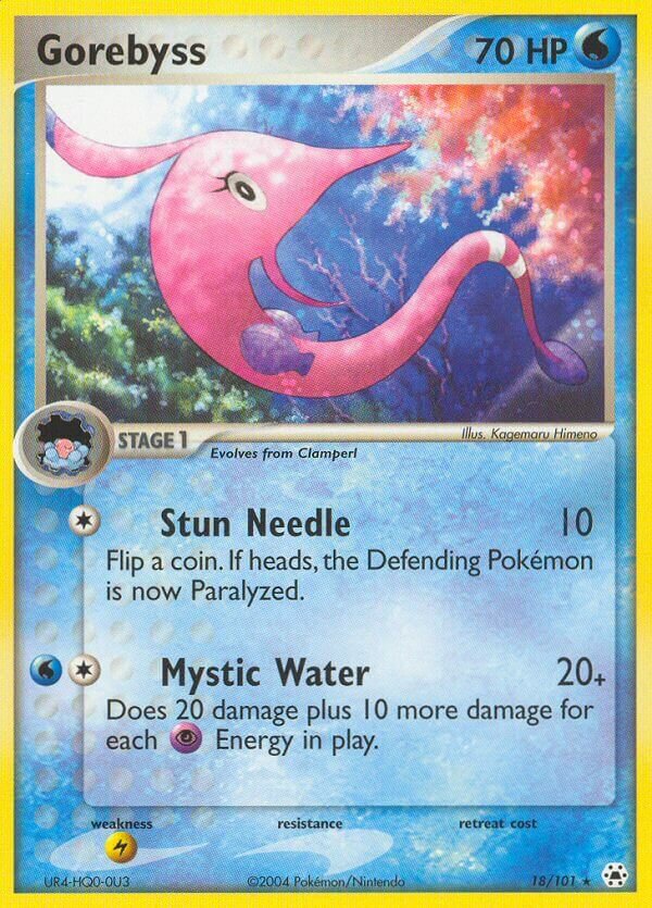 Gorebyss 018 — EX Leggende Nascoste (Italian Pokémon TCG card)