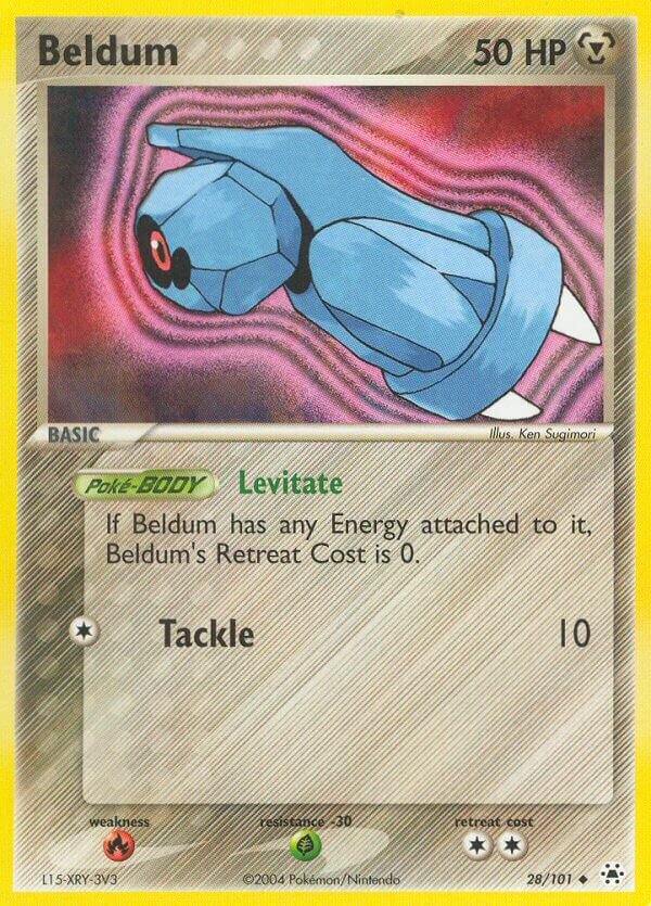 Beldum 028 — EX Leggende Nascoste (Italian Pokémon TCG card)