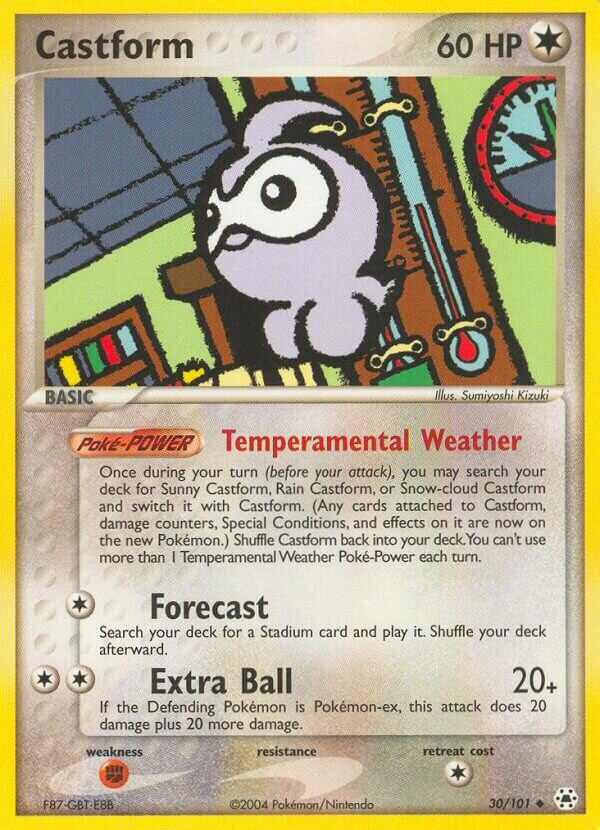 Castform 030 — EX Leggende Nascoste (Italian Pokémon TCG card)