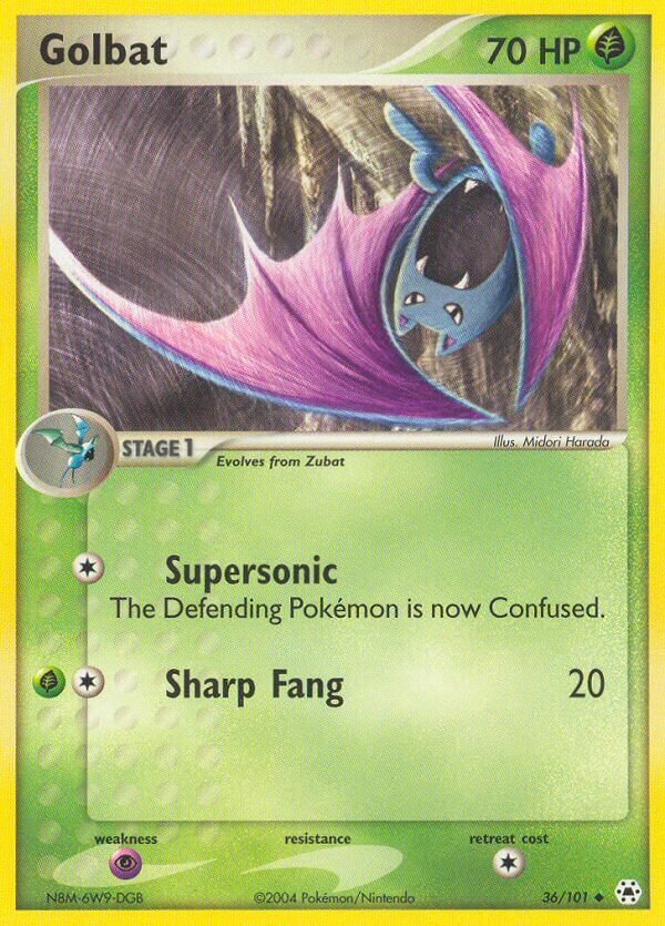 Golbat 036 — EX Leggende Nascoste (Italian Pokémon TCG card)