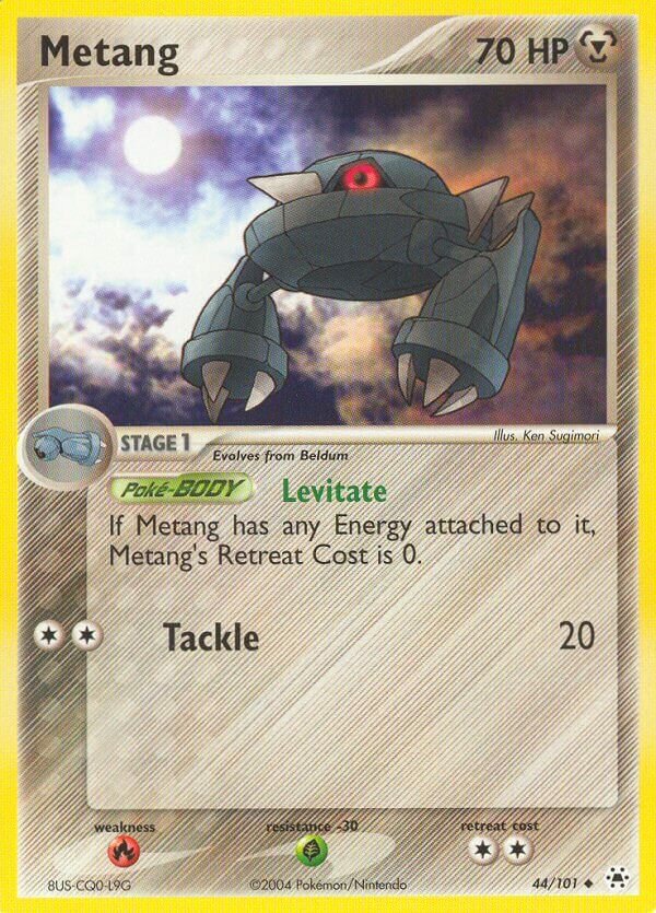 Metang 044 — EX Leggende Nascoste (Italian Pokémon TCG card)