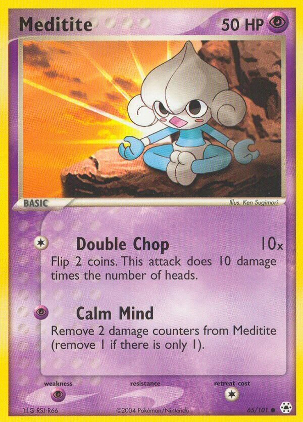 Meditite 065 — EX Leggende Nascoste (Italian Pokémon TCG card)