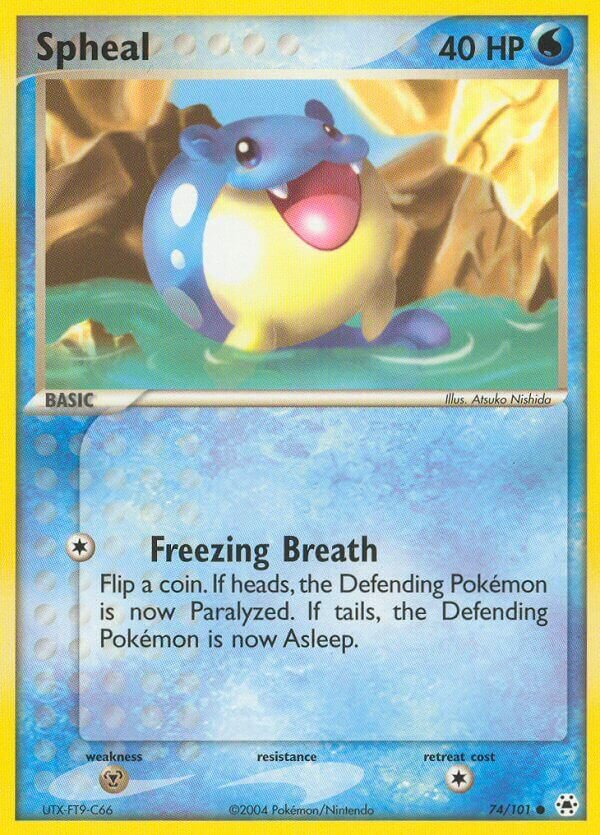Spheal 074 — EX Leggende Nascoste (Italian Pokémon TCG card)