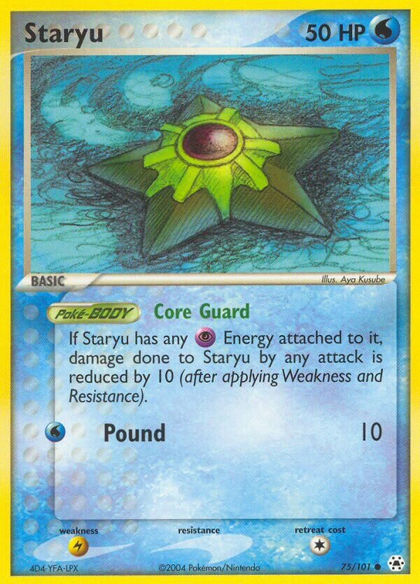 Staryu 075 — EX Leggende Nascoste (Italian Pokémon TCG card)