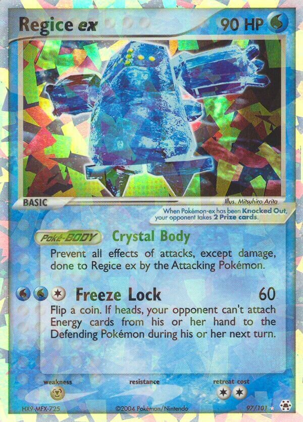 Regice ex 097 — EX Leggende Nascoste (Italian Pokémon TCG card)