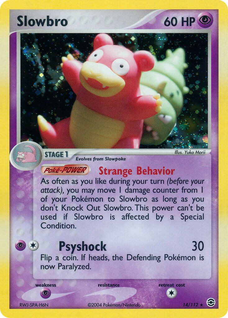 Slowbro 014 — EX RossoFuoco e VerdeFoglia (Italian Pokémon TCG card)