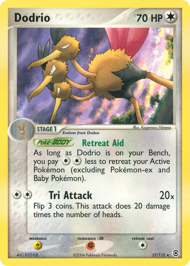Dodrio 021 — EX RossoFuoco e VerdeFoglia (Italian Pokémon TCG card)