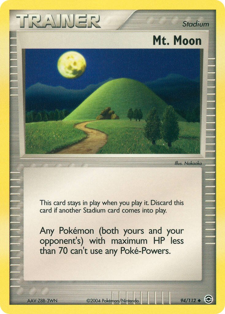 Mt. Moon 094 — EX RossoFuoco e VerdeFoglia (Italian Pokémon TCG card)