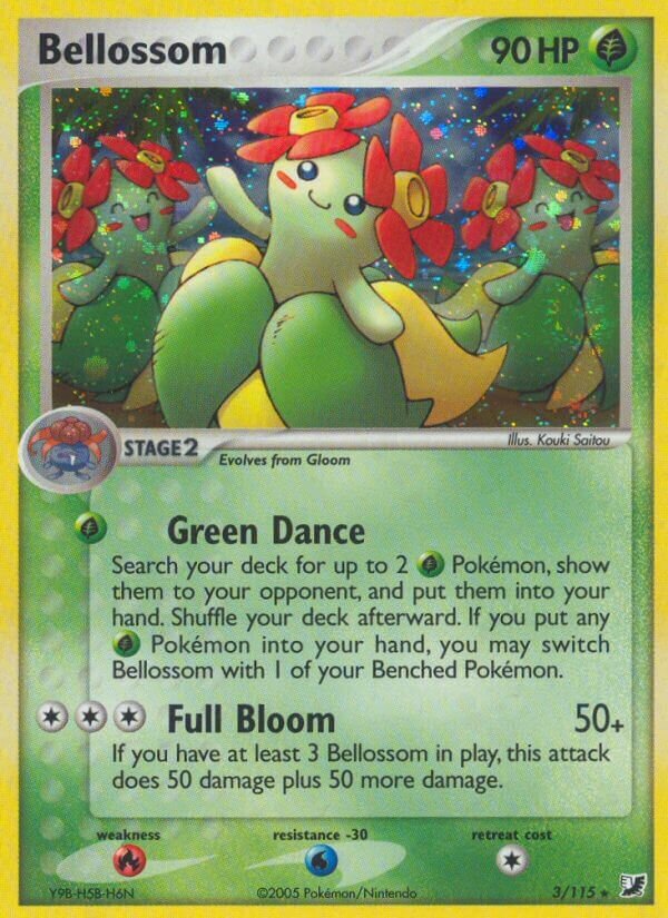 Bellossom 003/117 — EX Forze Segrete (Italian Pokémon TCG card)