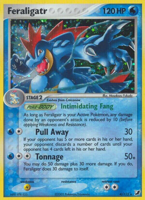 Feraligatr 004/117 — EX Forze Segrete (Italian Pokémon TCG card)