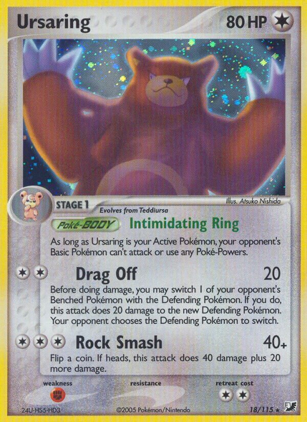 Ursaring 018/117 — EX Forze Segrete (Italian Pokémon TCG card)