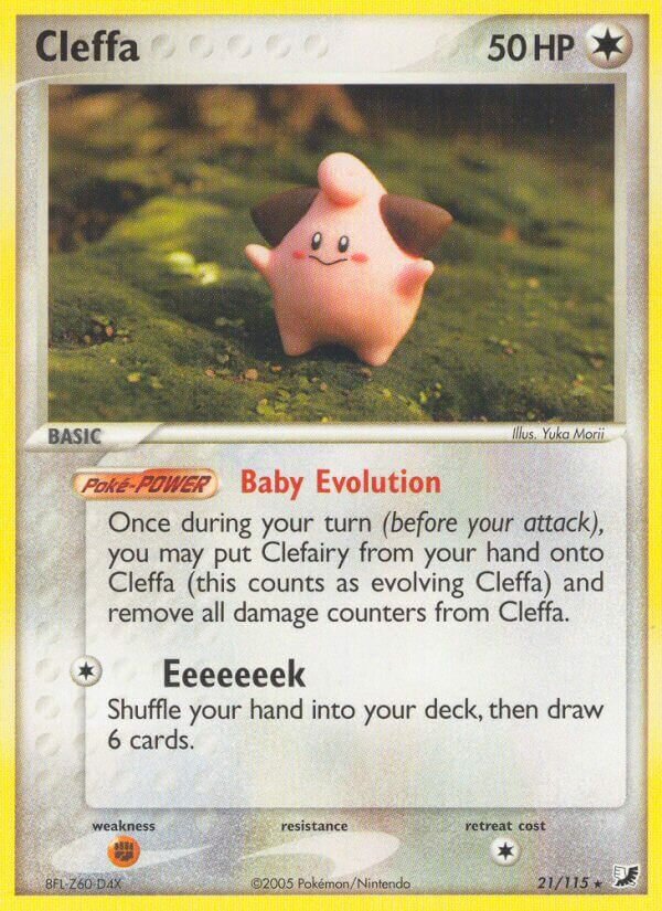 Cleffa 021/117 — EX Forze Segrete (Italian Pokémon TCG card)