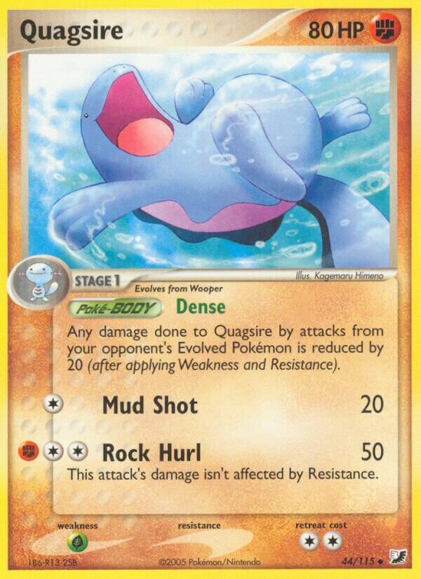 Quagsire 044/117 — EX Forze Segrete (Italian Pokémon TCG card)