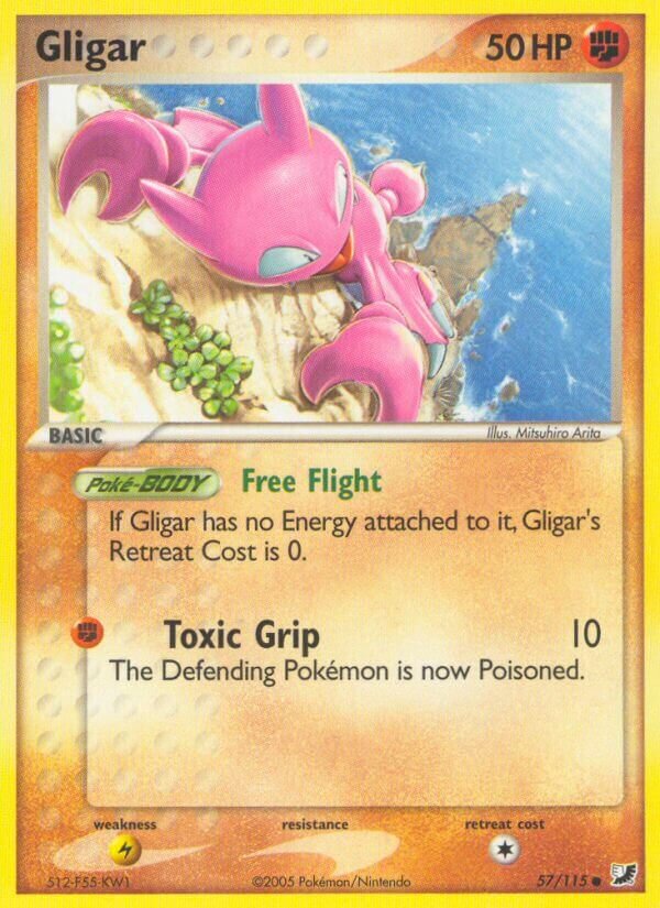 Gligar 057/117 — EX Forze Segrete (Italian Pokémon TCG card)