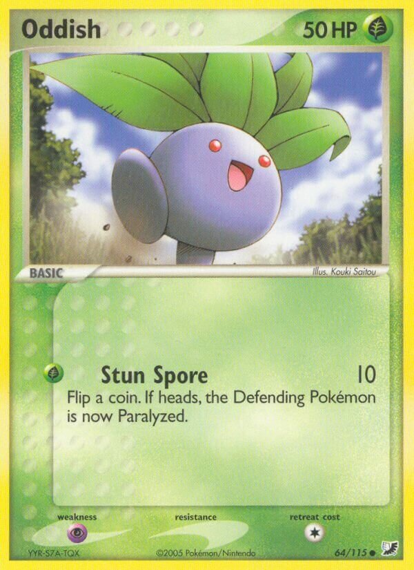 Oddish 064/117 — EX Forze Segrete (Italian Pokémon TCG card)