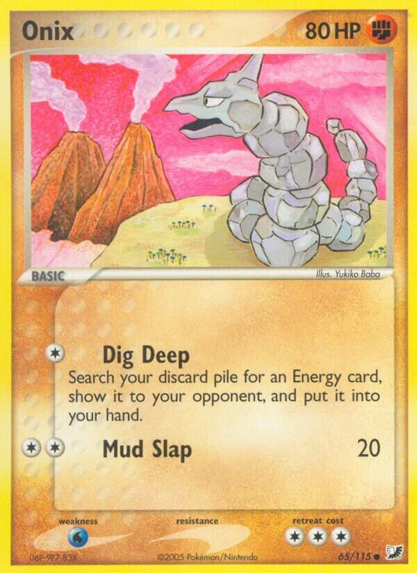 Onix 065/117 — EX Forze Segrete (Italian Pokémon TCG card)