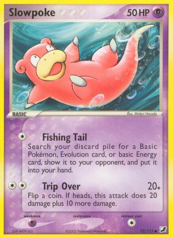 Slowpoke 072/117 — EX Forze Segrete (Italian Pokémon TCG card)