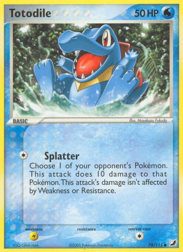 Totodile 078/117 — EX Forze Segrete (Italian Pokémon TCG card)