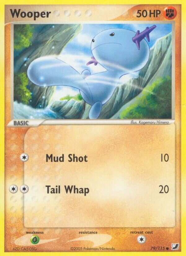 Wooper 079/117 — EX Forze Segrete (Italian Pokémon TCG card)