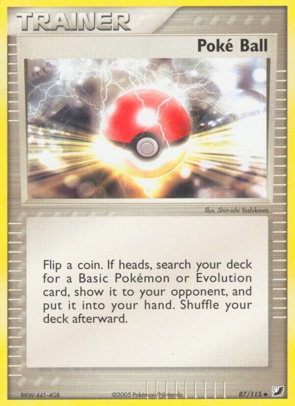Poké Ball 087/117 — EX Forze Segrete (Italian Pokémon TCG card)