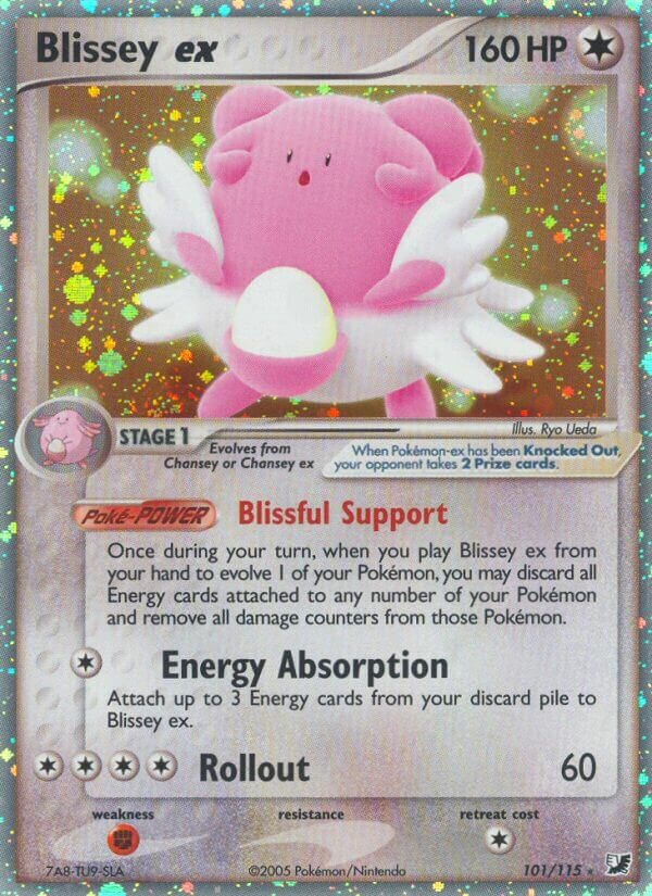 Blissey ex 101/117 — EX Forze Segrete (Italian Pokémon TCG card)