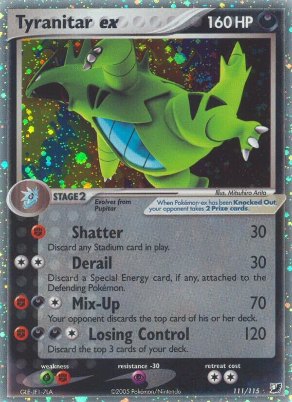 Tyranitar ex 111/117 — EX Forze Segrete (Italian Pokémon TCG card)