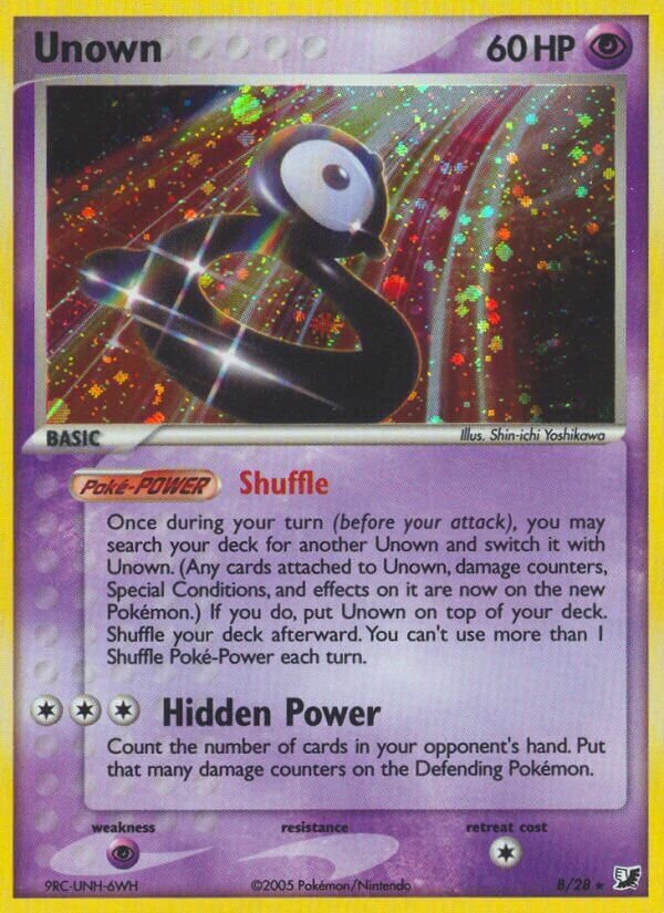 Unown B/28 — EX Forze Segrete (Italian Pokémon TCG card)