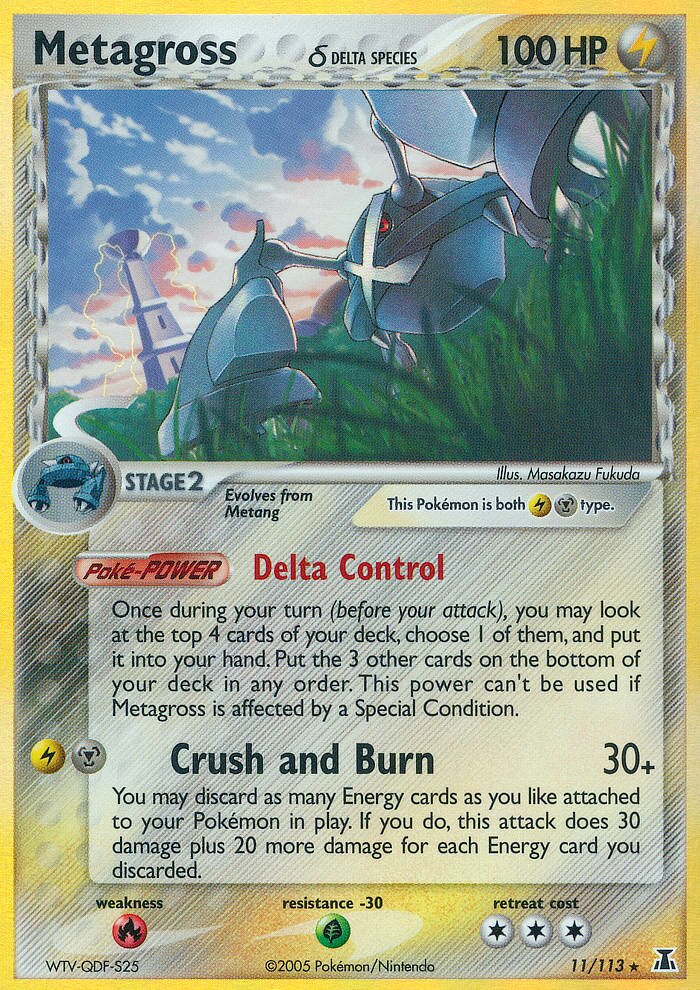 Metagross 011/114 — EX Specie Delta (Italian Pokémon TCG card)