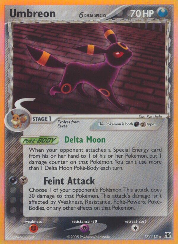 Umbreon 017/114 — EX Specie Delta (Italian Pokémon TCG card)