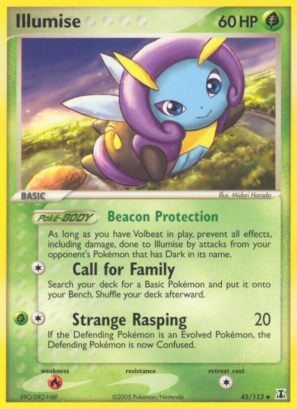 Illumise 045/114 — EX Specie Delta (Italian Pokémon TCG card)