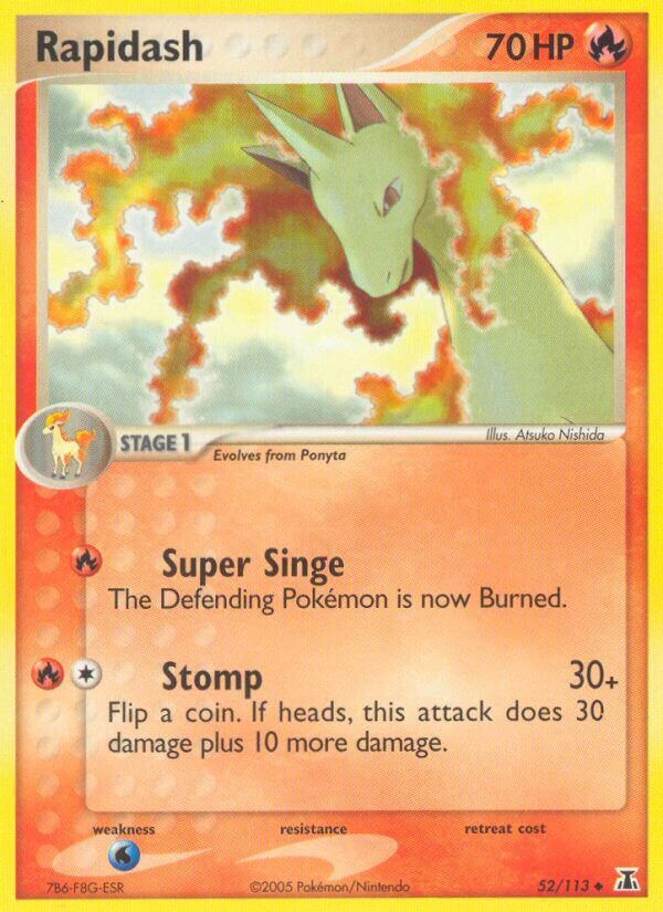 Rapidash 052/114 — EX Specie Delta (Italian Pokémon TCG card)