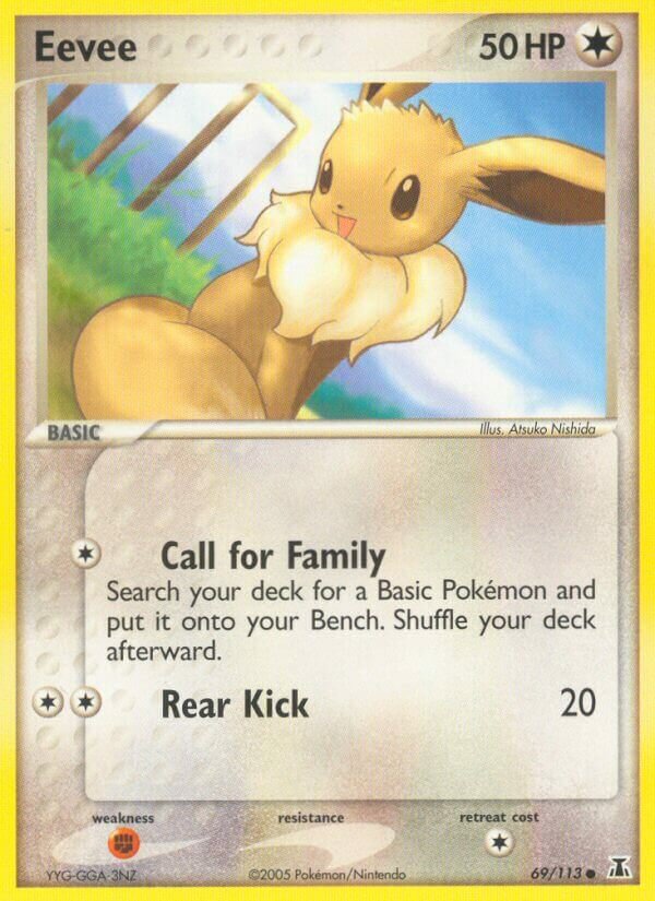 Eevee 069/114 — EX Specie Delta (Italian Pokémon TCG card)