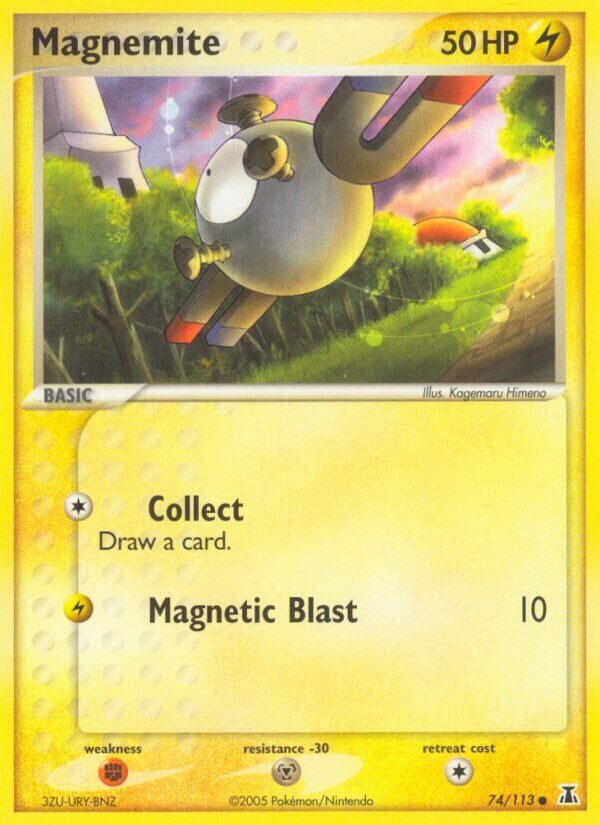 Magnemite 074/114 — EX Specie Delta (Italian Pokémon TCG card)