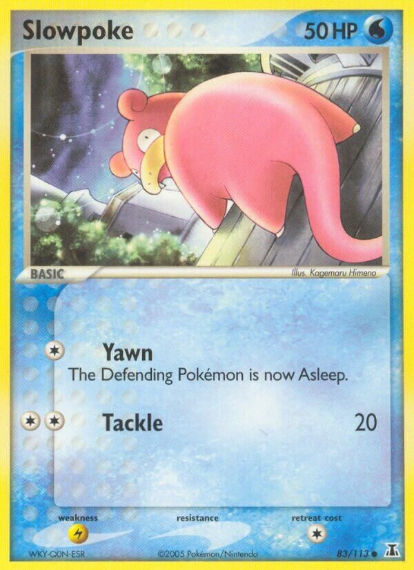 Slowpoke 083/114 — EX Specie Delta (Italian Pokémon TCG card)