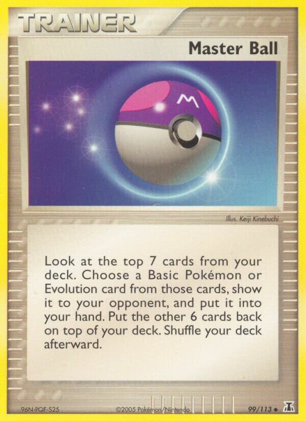 Master Ball 099/114 — EX Specie Delta (Italian Pokémon TCG card)