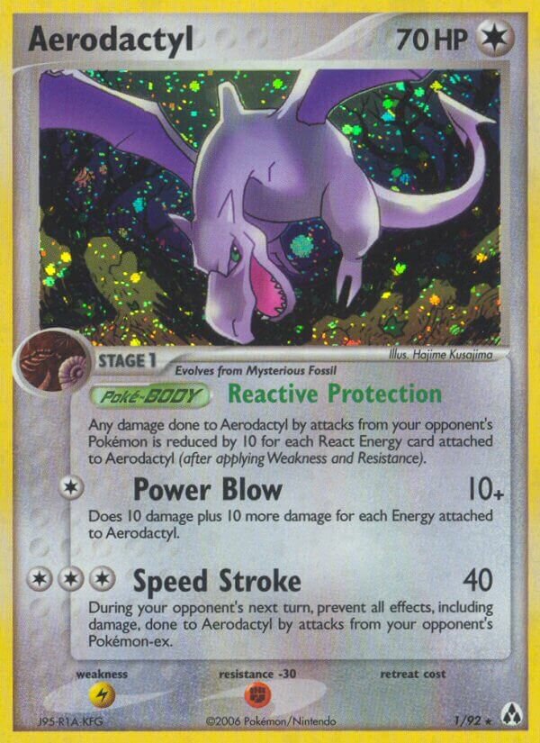 Aerodactyl 001/93 — EX La Leggenda di Mew (Italian Pokémon TCG card)